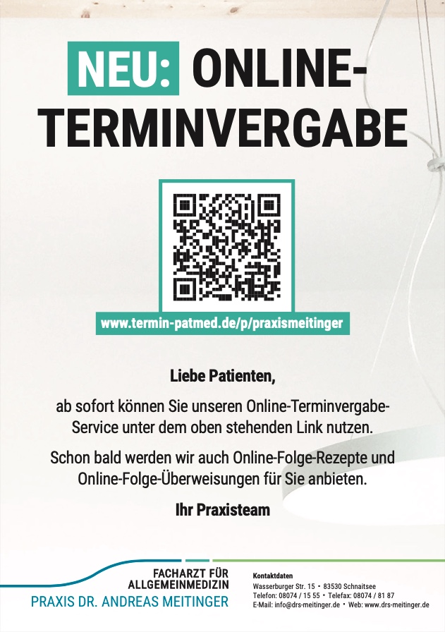 NEU: ONLINE- TERMINVERGABE